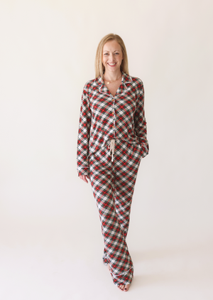 Marqui - Women's Long Sleeve & Relaxed Long Pajama Pants - Posh Peanut - Select Size