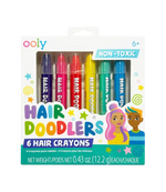 Hair Doodlers Hair Crayons - 6 Piece Set