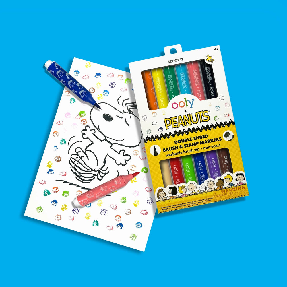 Peanuts: Double-Ended Brush & Stamp Markers - Set of 6