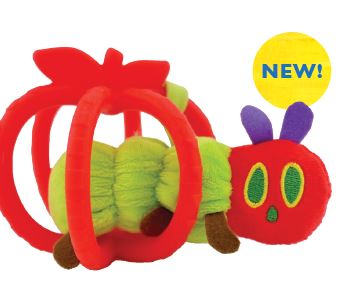 The Very Hungry Caterpillar Silicone Apple & Plush Rattle Set