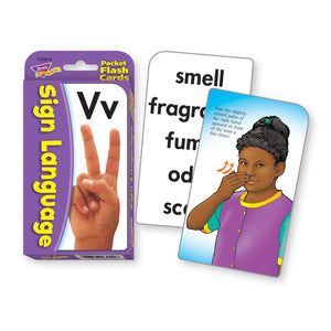 Sign Language Pocket Flash Cards