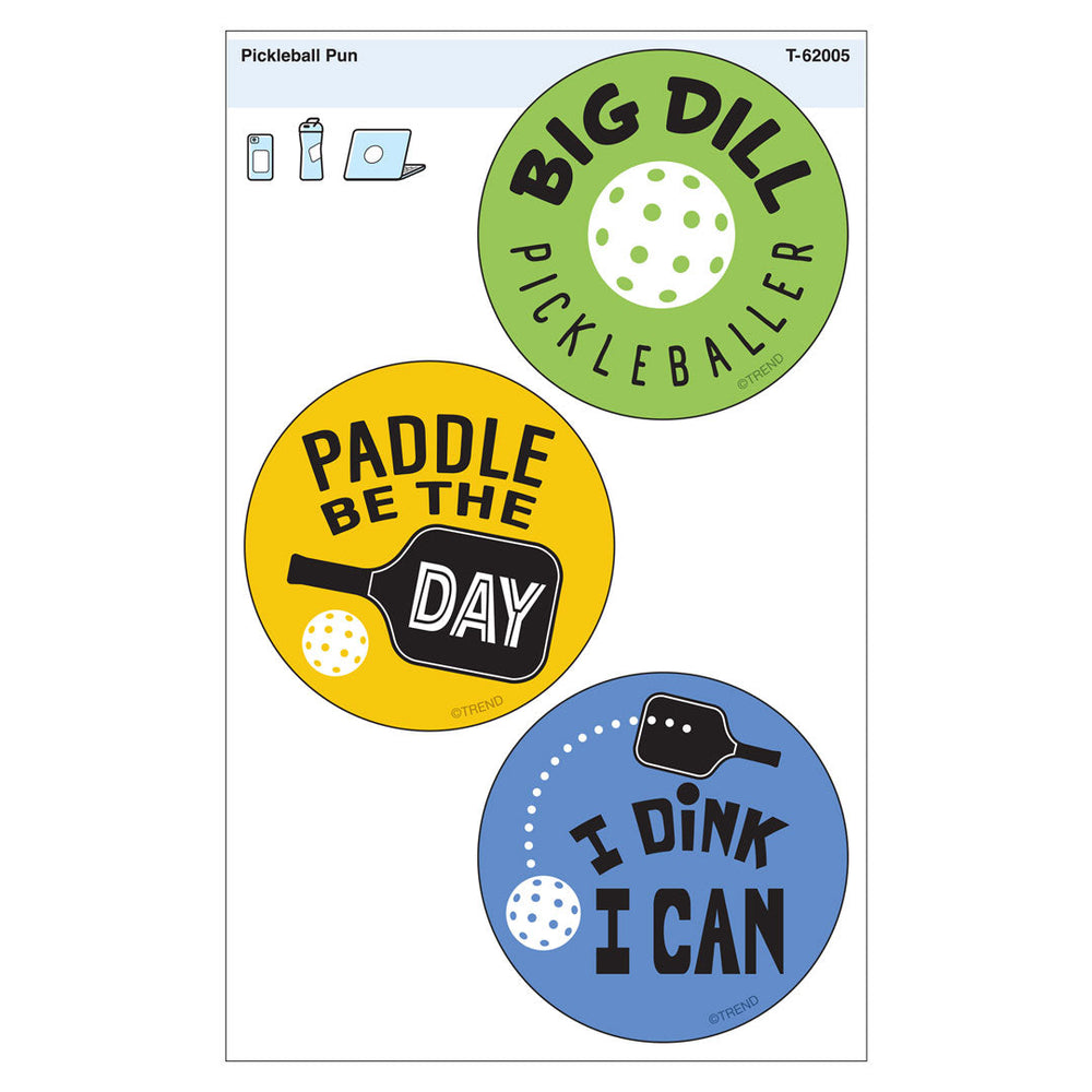 Pickleball Pun Vinyl Stickers