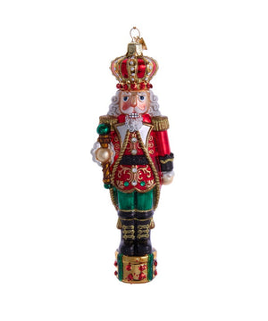 Bellissimo Glass King Nutcracker Ornament