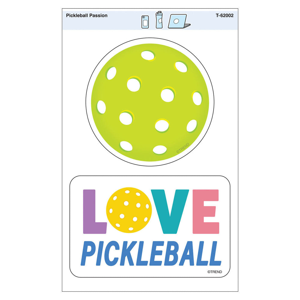 Pickleball Passion Vinyl Stickers