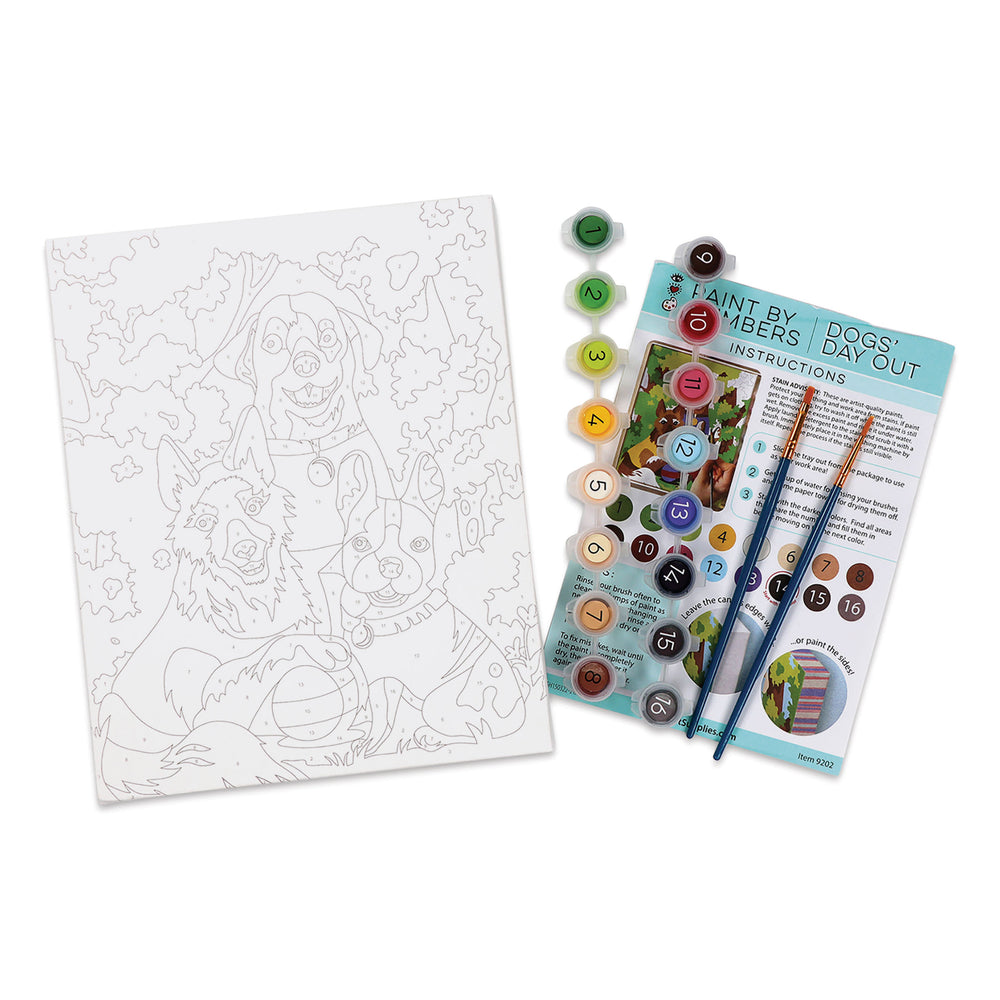 Paint By Numbers - Dogs' Day Out
