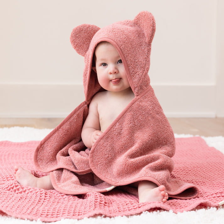 Watermelon Hooded Towel + Wash Mitt Set