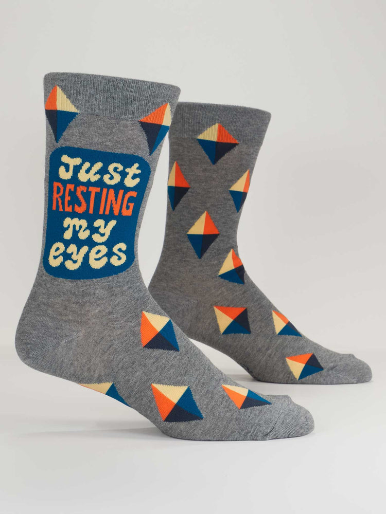Just Resting My Eyes - Men's Crew Socks