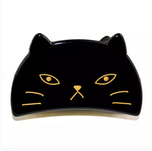 Black Cat Hair Claw Clip