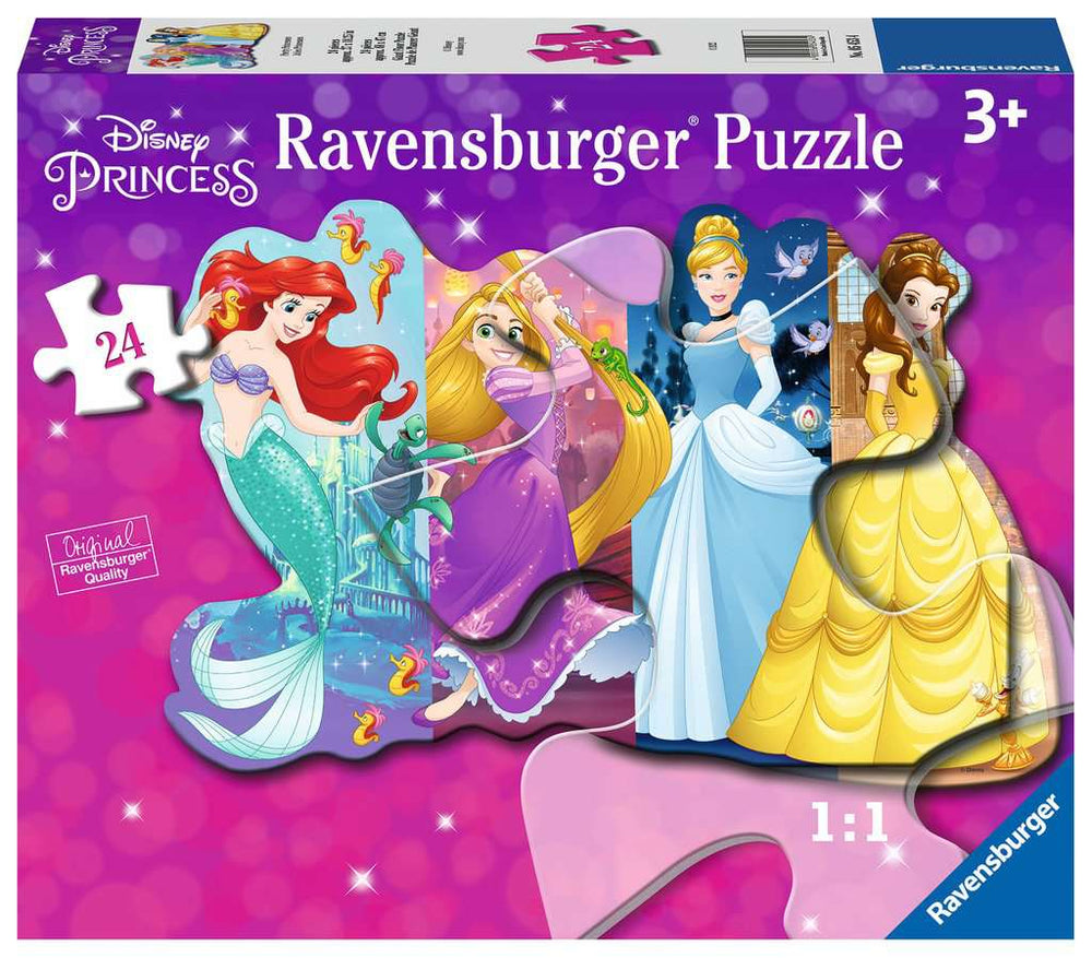 Pretty Princesses 24 Piece Shaped Floor Puzzle