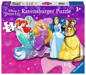 Pretty Princesses 24 Piece Shaped Floor Puzzle