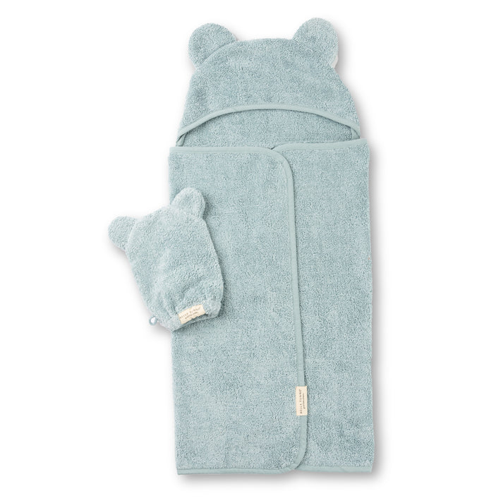 Fog Hooded Towel + Wash Mitt Set