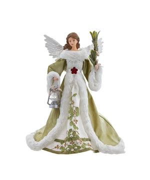 16" Mistletoe Kisses Angel Treetop