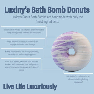 Black Raspberry Vanilla Donut Bath Bomb