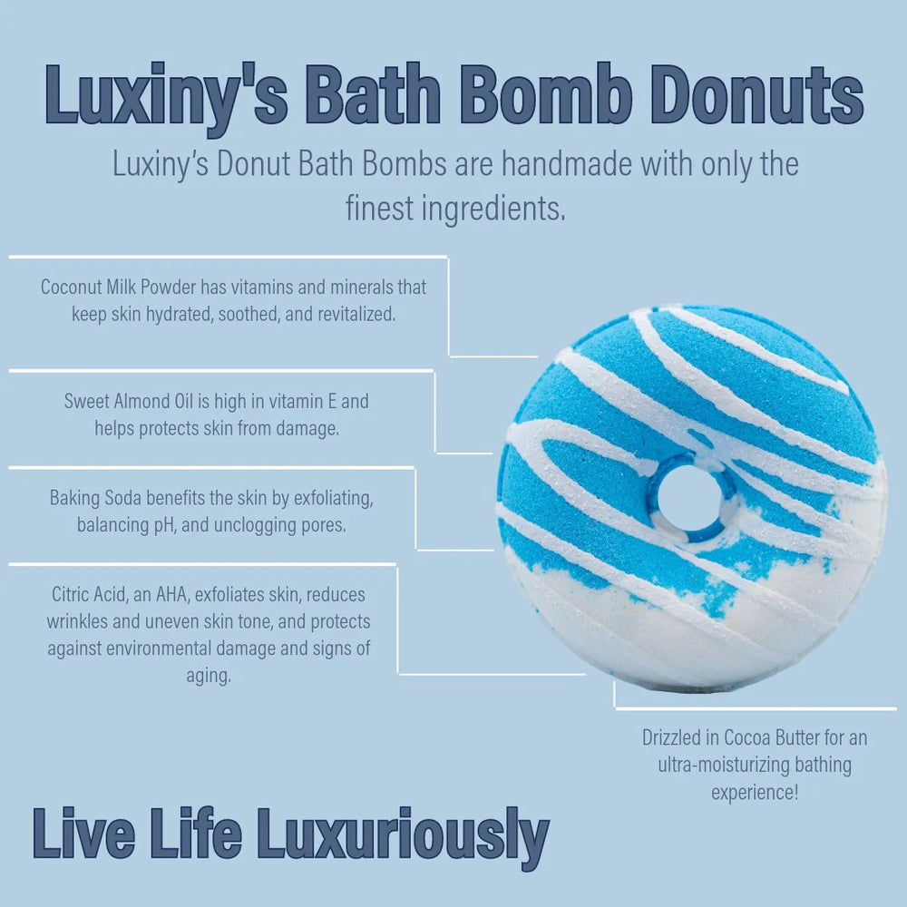 Blueberry Muffin Donut Bath Bomb