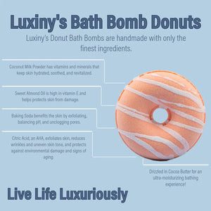 Peach Donut Bath Bomb