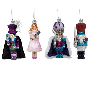 Nutcracker Suite Ornaments, 4-Piece Set - Noble Gems™