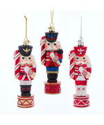 Glass Nutcracker On Drum Ornaments - Noble Gems™