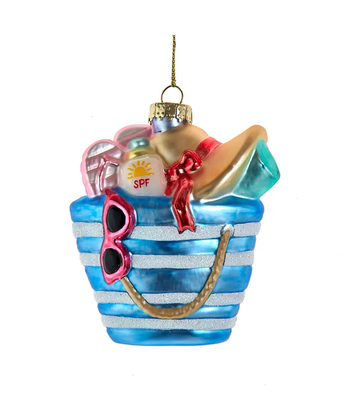 Noble Gems™ Glass Beach Bag Ornament