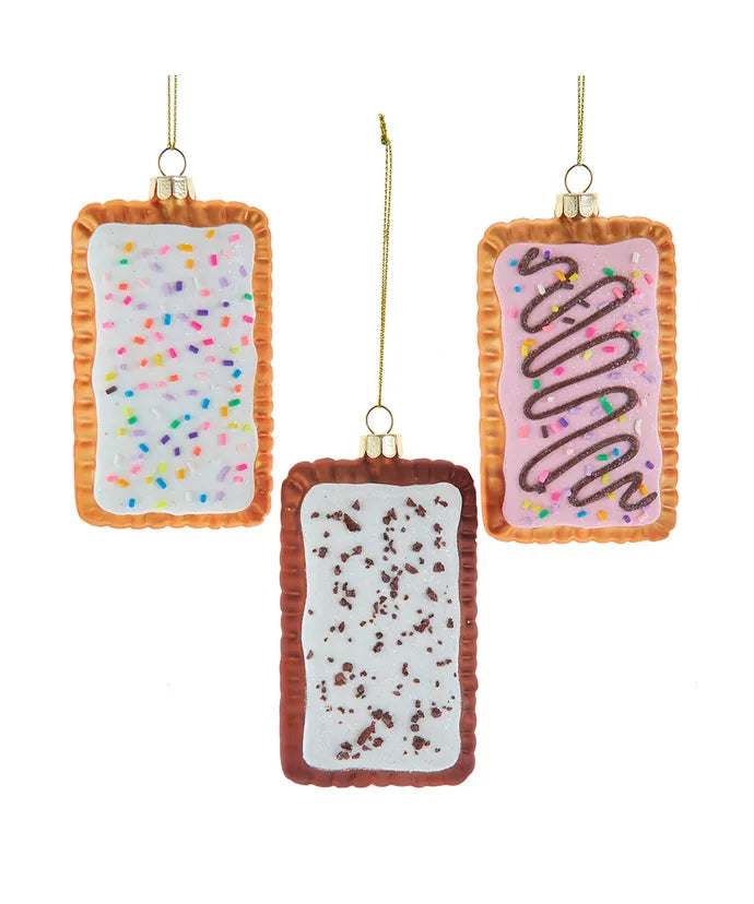 Noble Gems™ Glass Toaster Pastry Ornaments