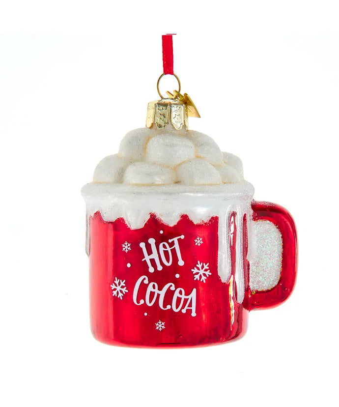 Noble Gems™ Glass Hot Cocoa Mug Ornament