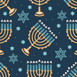 Aura Of The Menorah Zipper Footie - Select Size