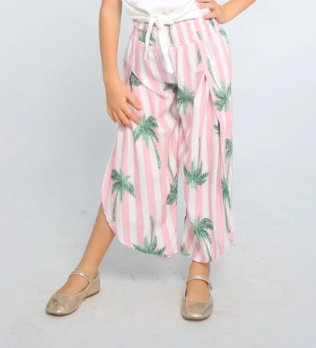 Palm Stripe Gemma Pant - Select Size