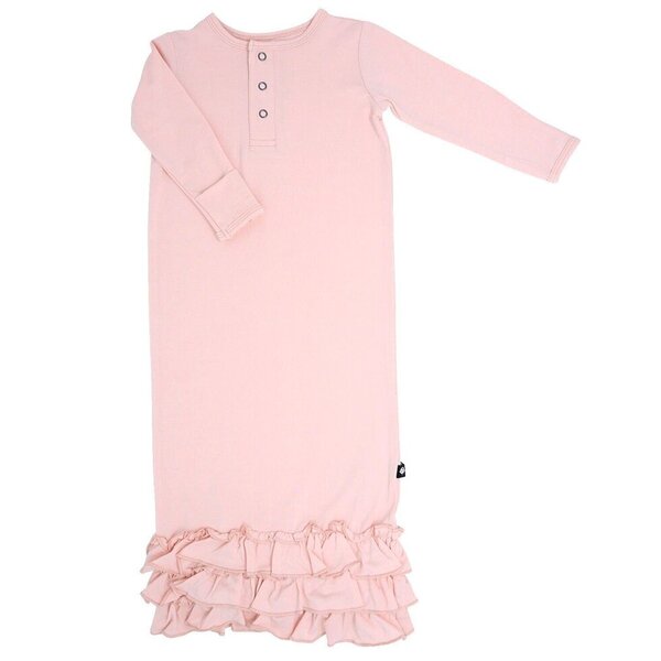 Pink Blush Ruffle Gown - One Size