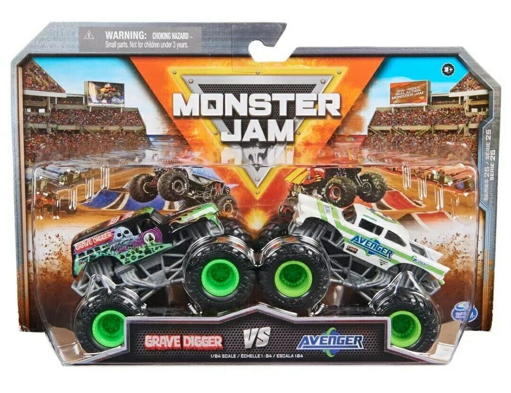 Monster Jam Official 1:64 Scale Die-Cast Monster Trucks 2 Pack