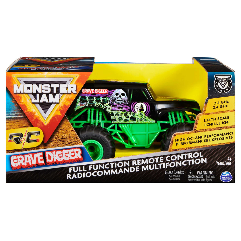Monster Jam, Official Grave Digger Remote Control Monster Truck, 1