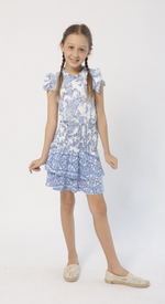 Blue Paisley Isabell Dress  - Select Size