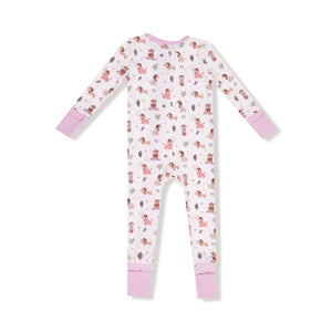Cowgirl Dogs 2 Way Zipper Romper - Select Size