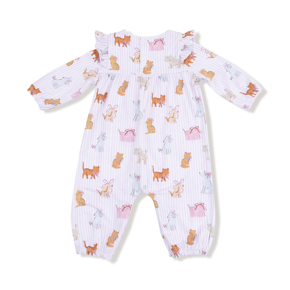 Fancy Pets Ruffle Sleeve Romper - Select Size