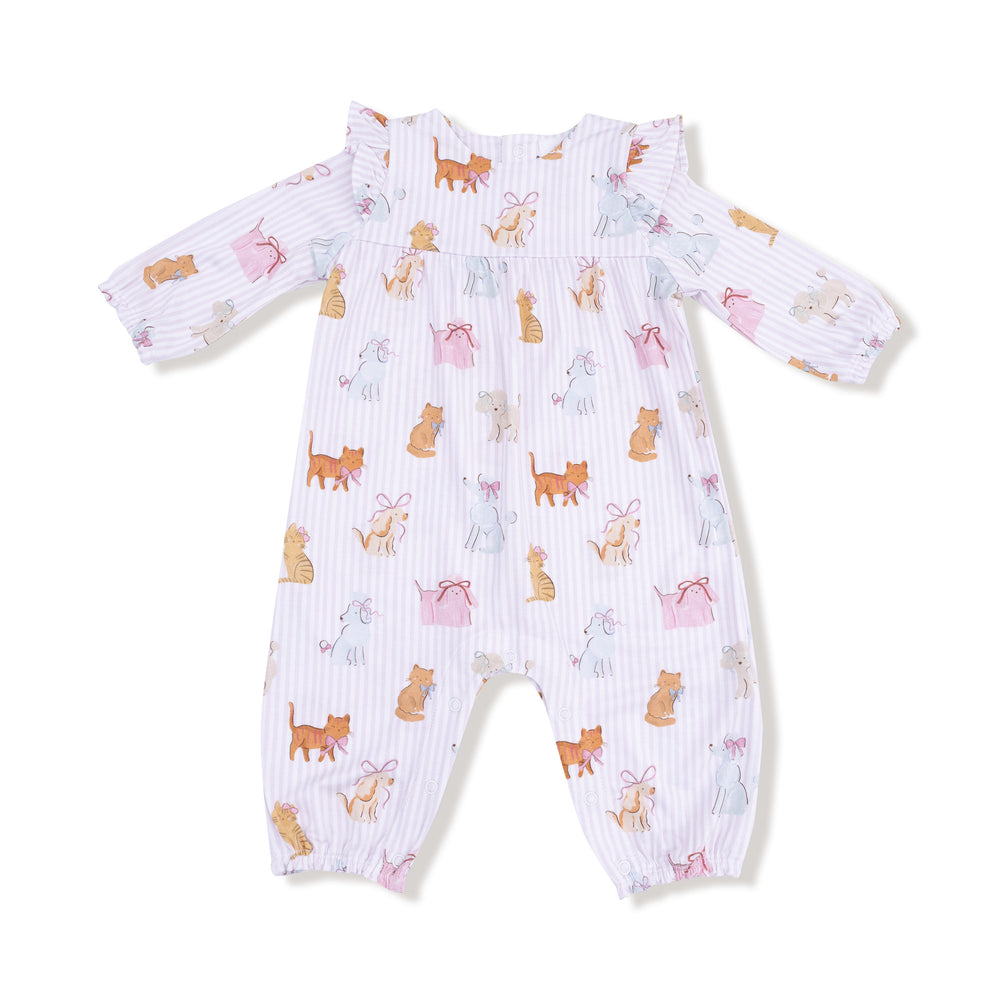 Fancy Pets Ruffle Sleeve Romper - Select Size