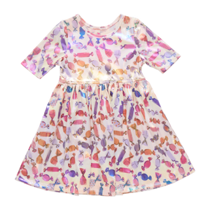 Halloween Candy Lame Steph Dress - Select Size