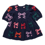 Multi Bow Applique Brooke Dress - Select Size