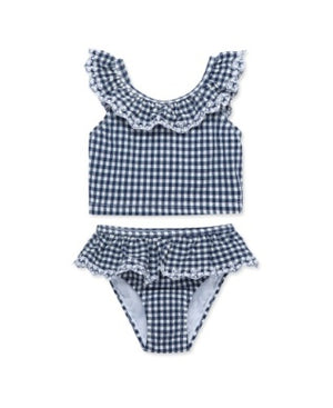 Blue Gingham 2-Piece Swimsuit - Select Size