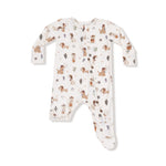 Cowboy Dogs 2 Way Zipper Footie - Select Size