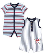 Baseball Rompers (2-Pack) - Select Size