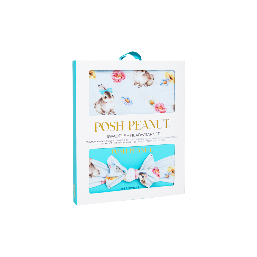 Tinsley Jane Infant Swaddle & Headwrap Set - Posh Peanut