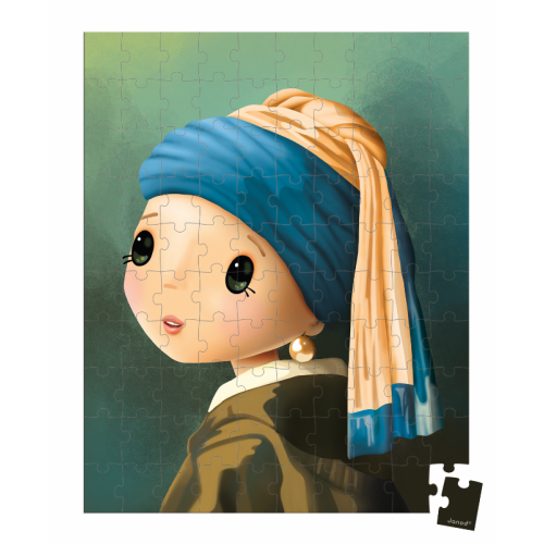 Inspirited by Vermeer Suitcase Puzzle - 100 Pieces