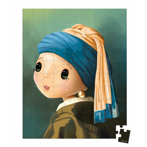 Inspirited by Vermeer Suitcase Puzzle - 100 Pieces
