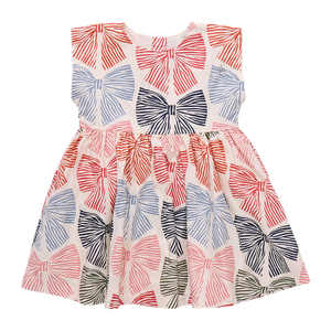Multi-Striped Bows Adaline Dress - Select Size