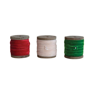 10 Yard Velvet Ribbon - Select Color