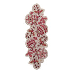 Hand-Embroidered Slub Table Runner ©