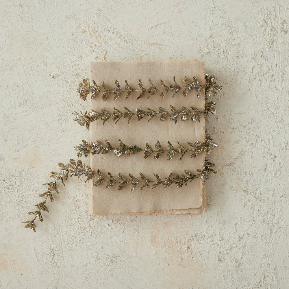 Boxwood Garland w/Champagne Finish