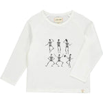 Walhalla White Skeleton Long Sleeve Raglan Shirt - Select Size