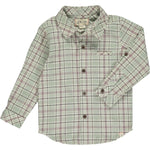Atwood Green Plaid w/ Navy Stripe Shirt - Select Size - Adult