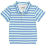 Starboard Royal Blue/Blue Striped Pique’ Boys Polo - Select Size