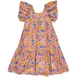 Joplin Dress in Peach Retro Floral - Select Size