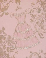 Taupe Lavish Dress - CP288 - Wall Art